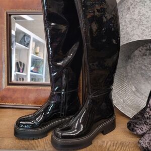 SAM EDELMAN PATENT OVER THE KNEE BOOTS
